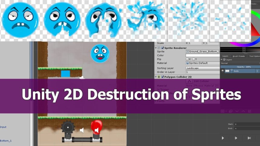 Setting up a 2D Unity animation collider